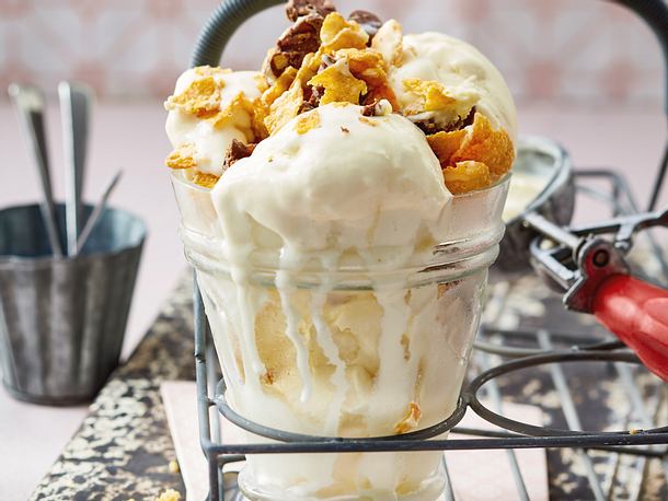 Honig-Cornflakes-Eis Rezept Honig-Cornflakes-Eis Rezept