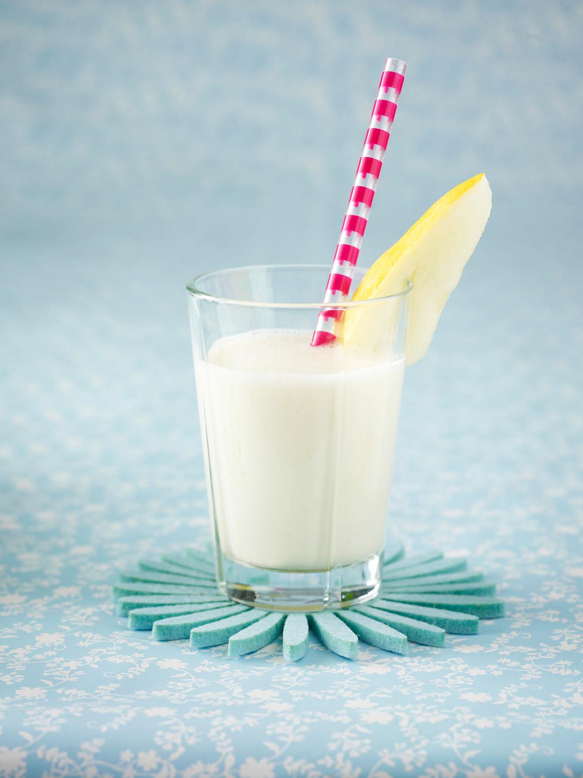 Honig-Melonen-Drink mit Milch Rezept