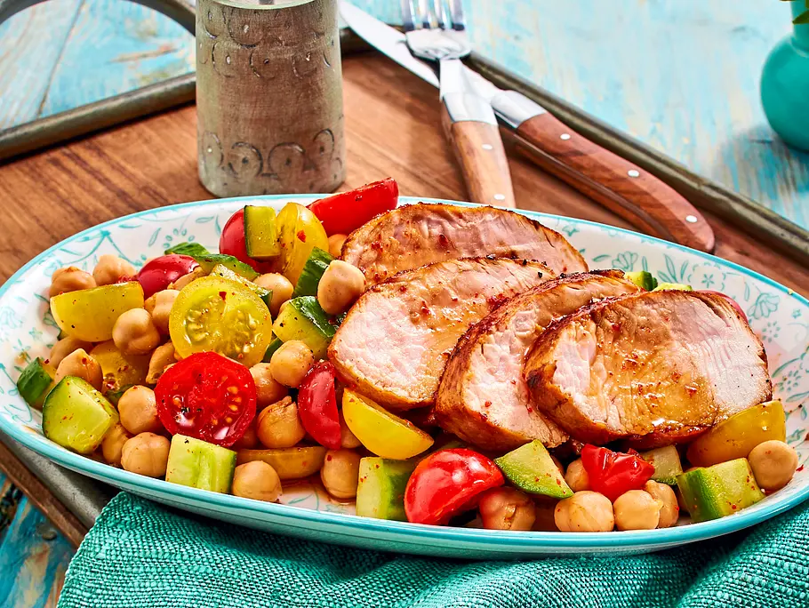 Honig-Pute auf Blitz-Salat Rezept Honig-Pute auf Blitz-Salat Rezept