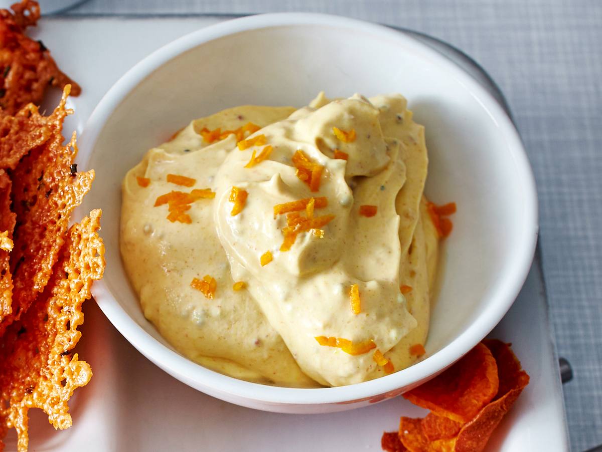 Honig-Senf-Dip mit Orange Rezept