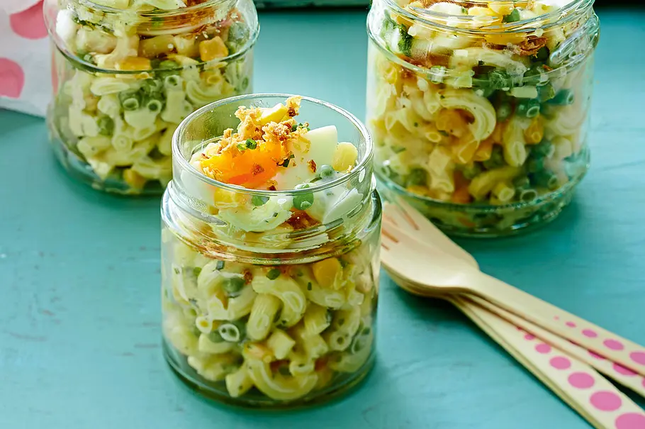 Hörnchen-­Nudelsalat zum Aufgabeln Rezept