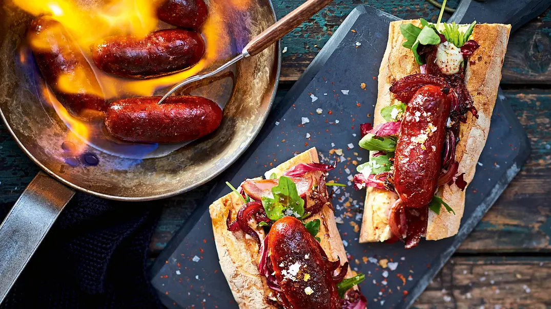 Hot-Chorizo-Sandwich Rezept - Foto: LECKER @ Bauer Media Group Hot-Chorizo-Sandwich Rezept - Foto: LECKER @ Bauer Media Group