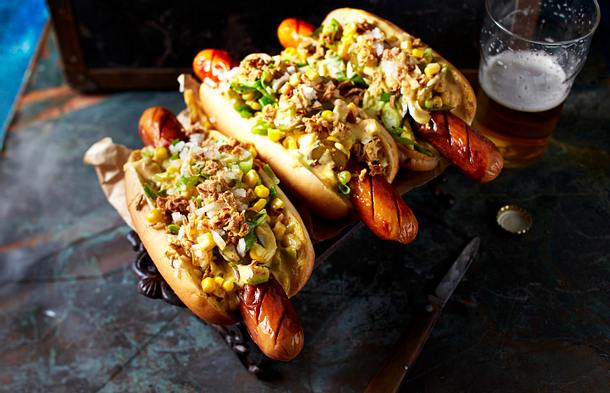 Hot-Curry-Dogs Rezept