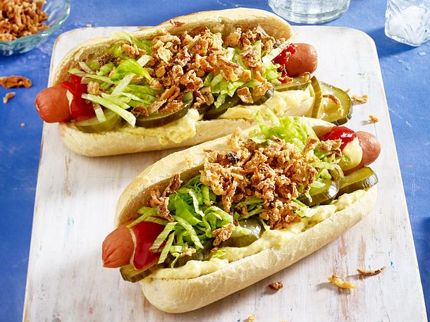 Hot Dog-Baguette Rezept | LECKER