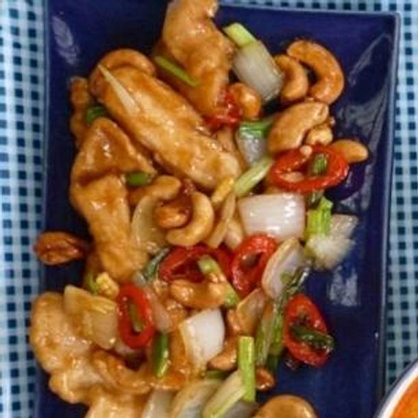 Hühnchen mit Cashew-Nüssen Rezept Hühnchen mit Cashew-Nüssen Rezept