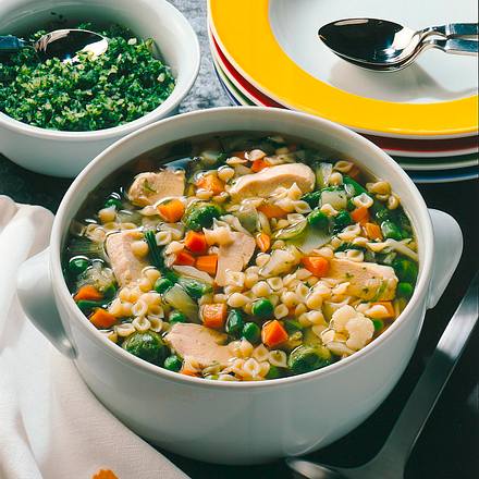 Hühner-Nudeltopf Rezept