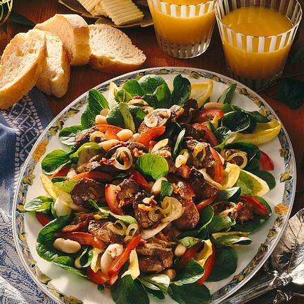 Hühnerlebersalat Rezept Hühnerlebersalat Rezept
