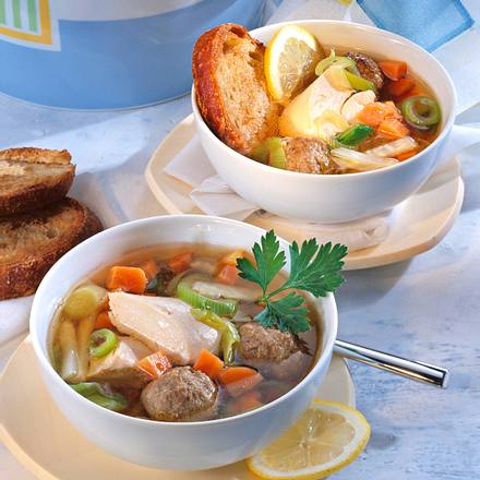 Hühnersuppe "Waterzooi" Rezept