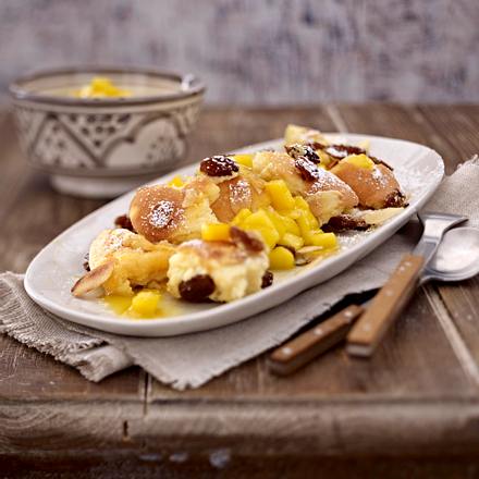 Hüttenkäse-Kaiserschmarrn mit Mango Rezept