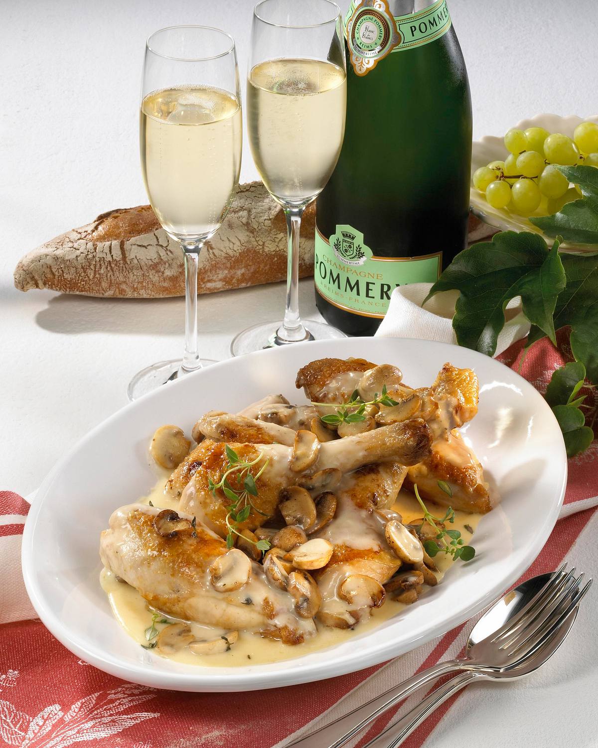 Huhn à la Champagne Rezept