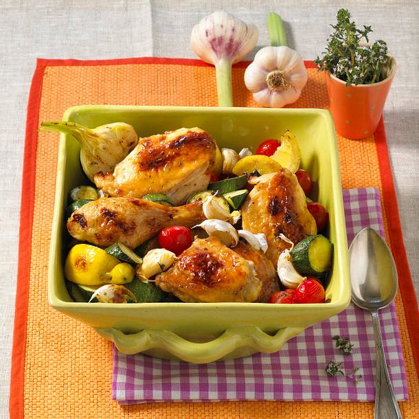 Huhn mit 40 Knoblauchzehen Rezept Huhn mit 40 Knoblauchzehen Rezept