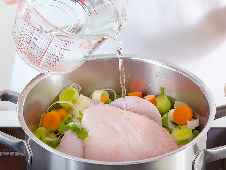 Mit Wasser auffüllen