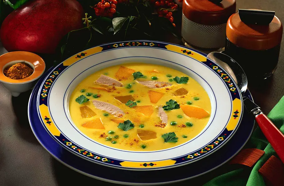 Hühner-Curry-Suppe Rezept Hühner-Curry-Suppe Rezept