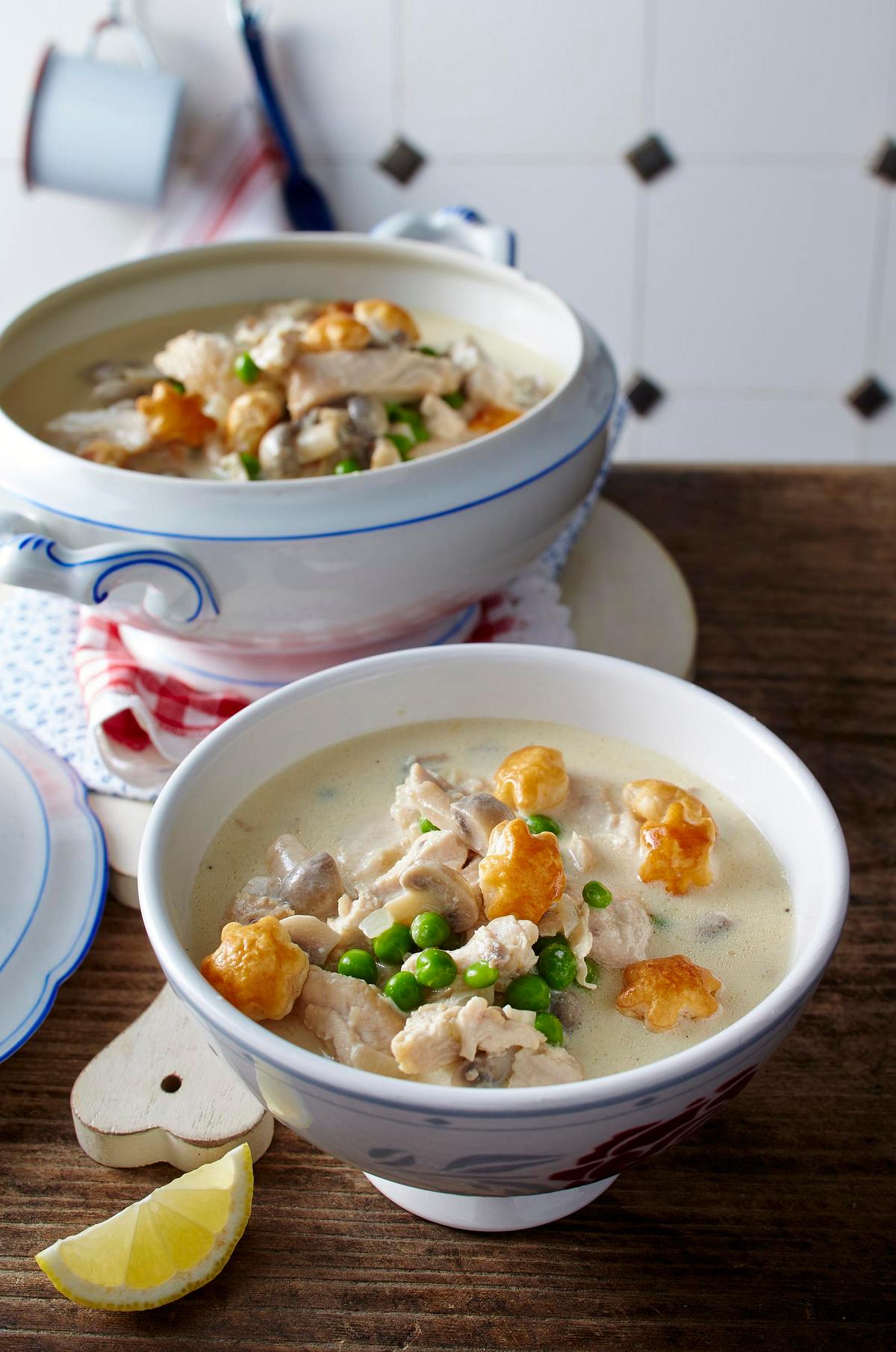 Hühner-Frikassee-Suppe Rezept