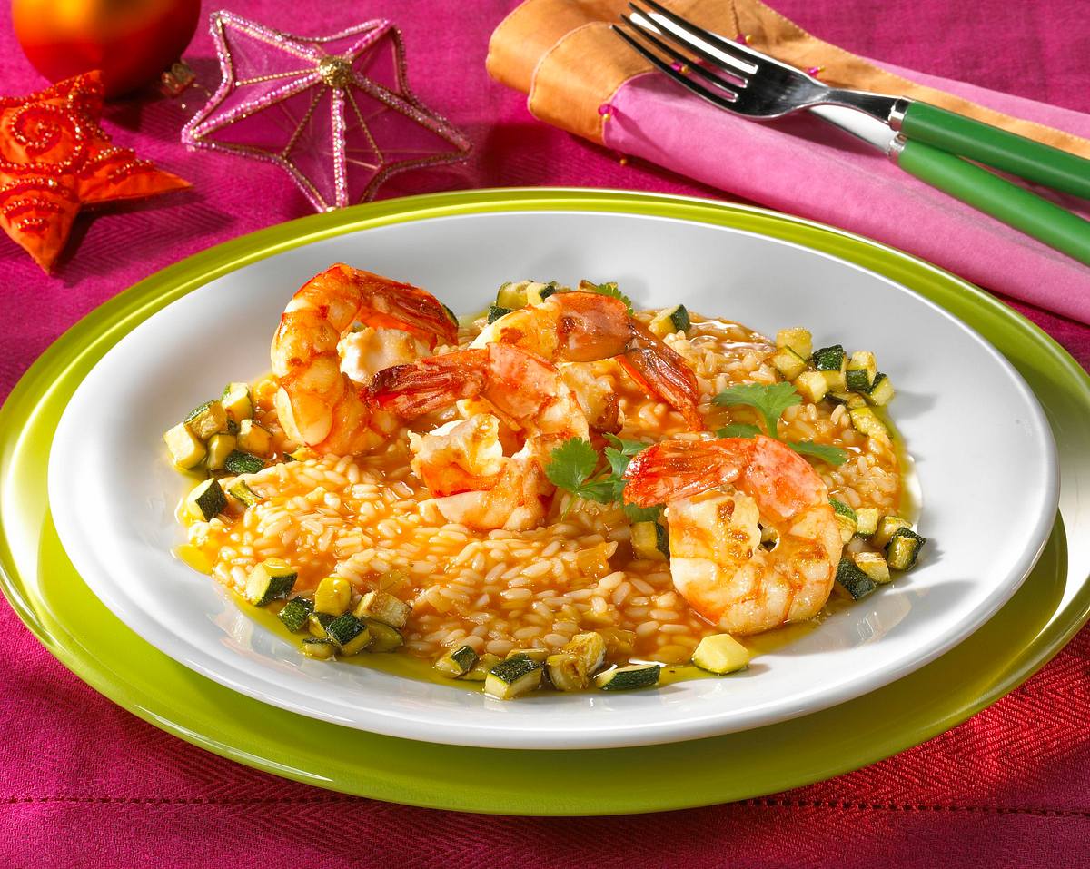 Hummerrisotto mit Scampi Rezept