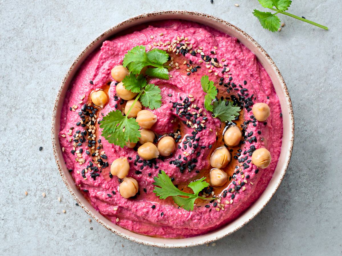 Hummus - Rote Bete & Meerettich Rezept