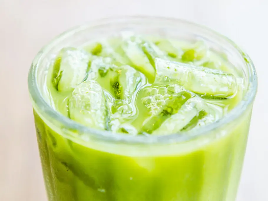 Iced Matcha Latte Rezept Iced Matcha Latte