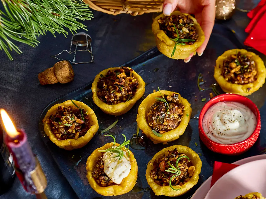 „Ihr Knödelein, kommet und bringt Pilze mit-Cups Rezept „Ihr Knödelein, kommet und bringt Pilze mit-Cups
