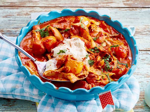 Indisches Hähnchen in Tomatencreme Rezept Indisches Hähnchen in Tomatencreme Rezept