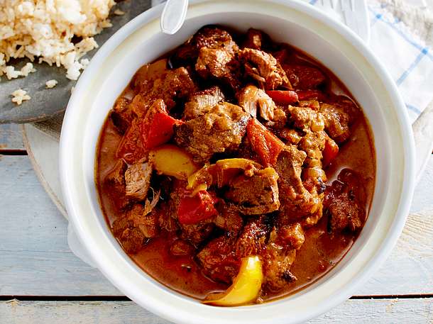 Tomatiges Lamm-Masala mit Aprikosen Rezept Tomatiges Lamm-Masala mit Aprikosen Rezept