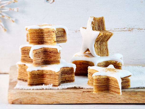 Indonesische Gewürz-Baumkuchensterne Rezept Indonesische Gewürz-Baumkuchensterne Rezept