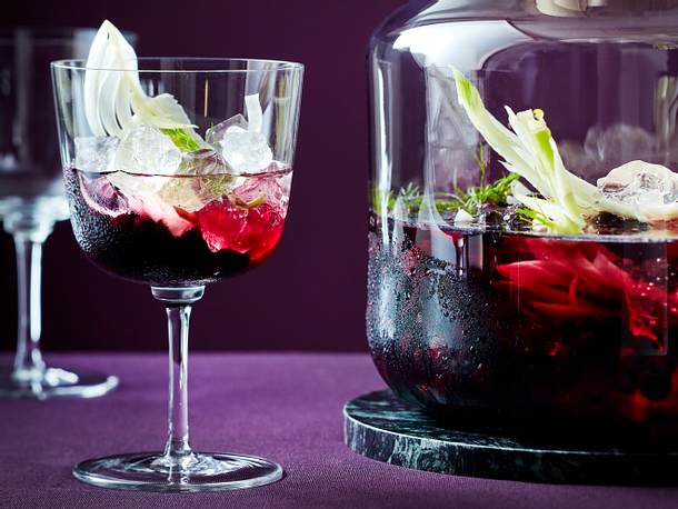 Infused Wodka mit Blaubeere & Fenchel
