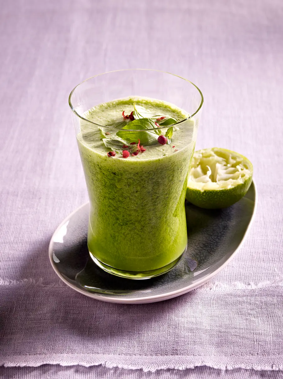 Ingwer-Minze-Kokosmilch-Smoothie Rezept