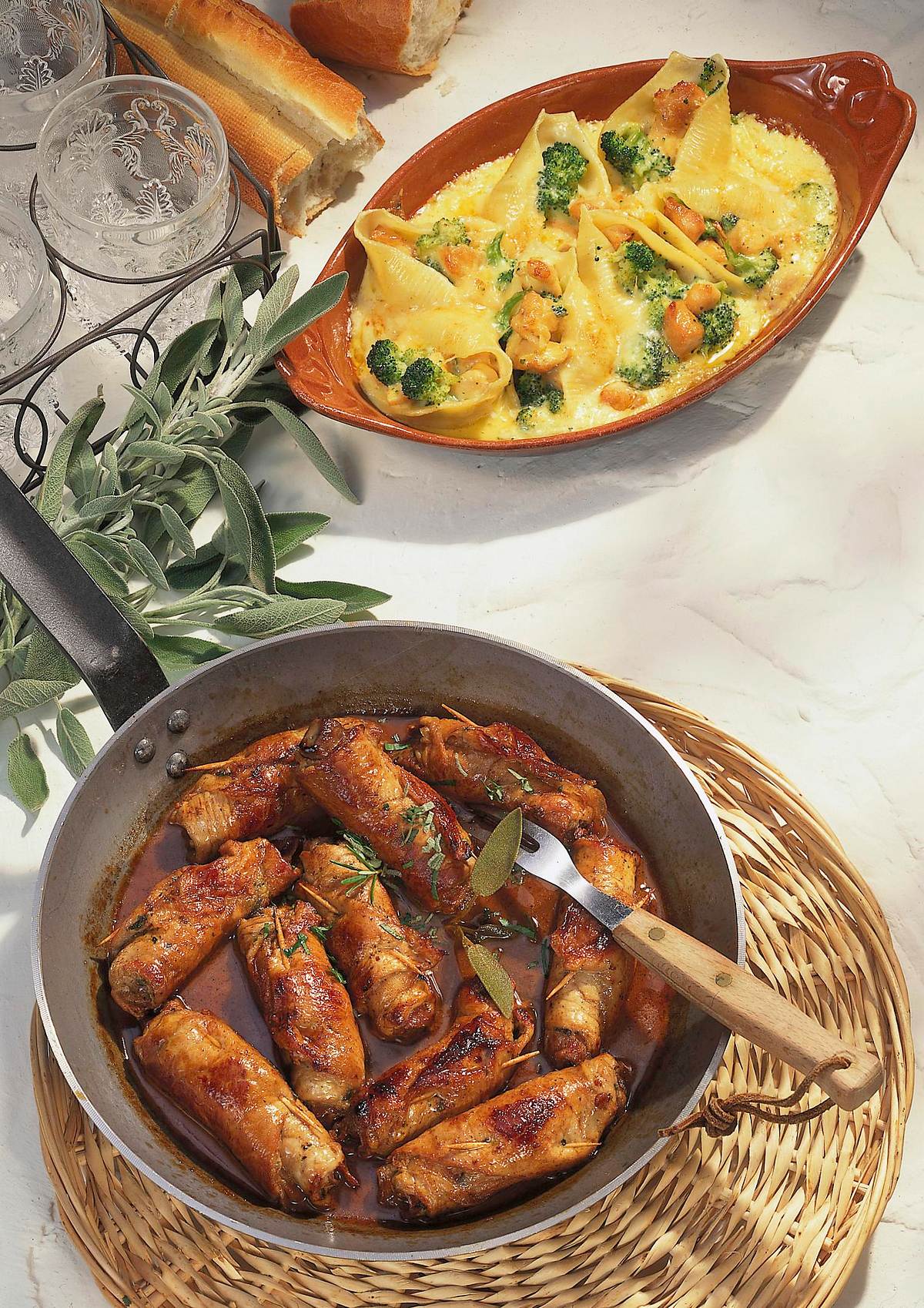 Involtini (Kalbfleischröllchen) Rezept