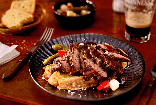 Irisches Spiced Beef mit Guinness-soße Rezept