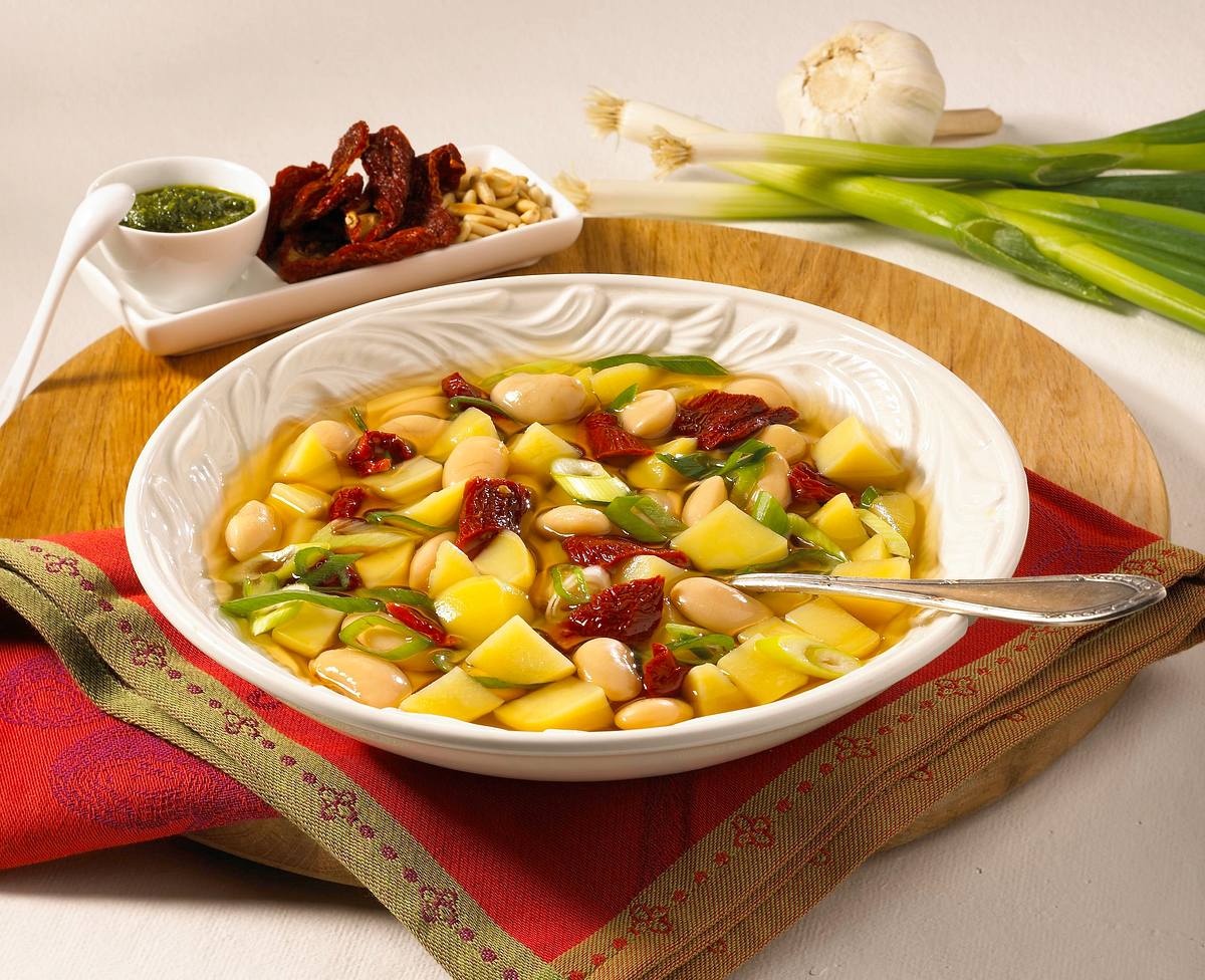 Italienische Kartoffelsuppe mit Pesto Rezept