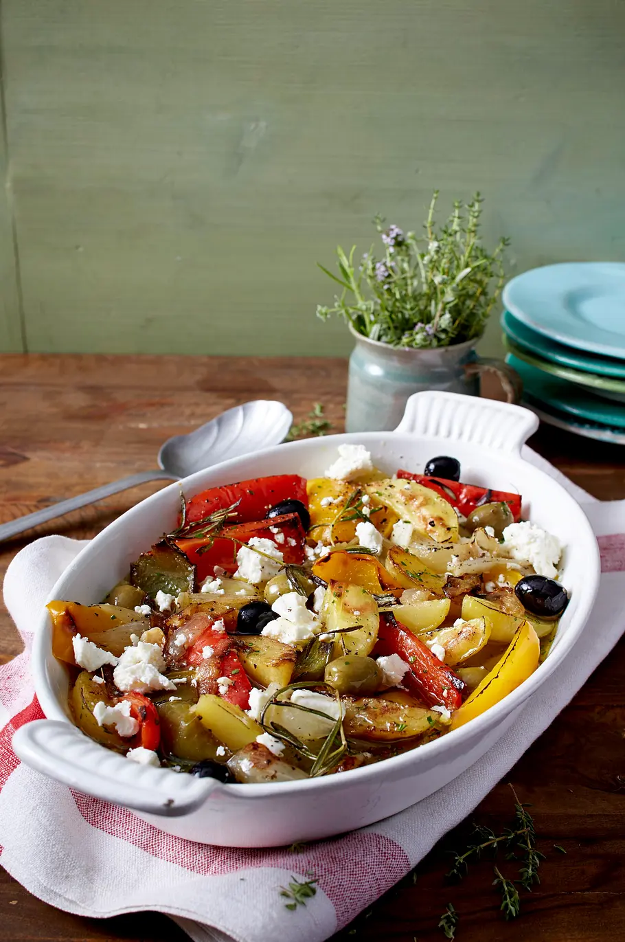 Italienisches Ofengemüse mit Feta Rezept