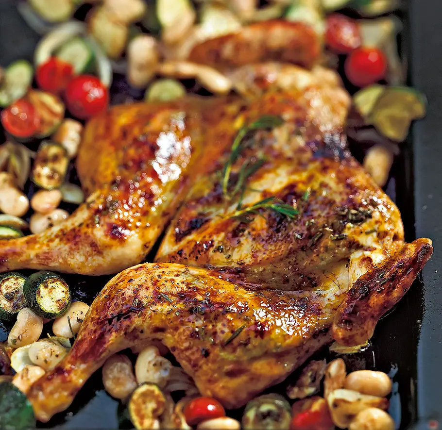 Italienisches Platthuhn Rezept Italienisches Platthuhn Rezept