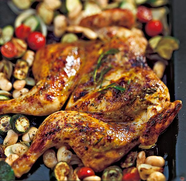 Italienisches Platthuhn Rezept