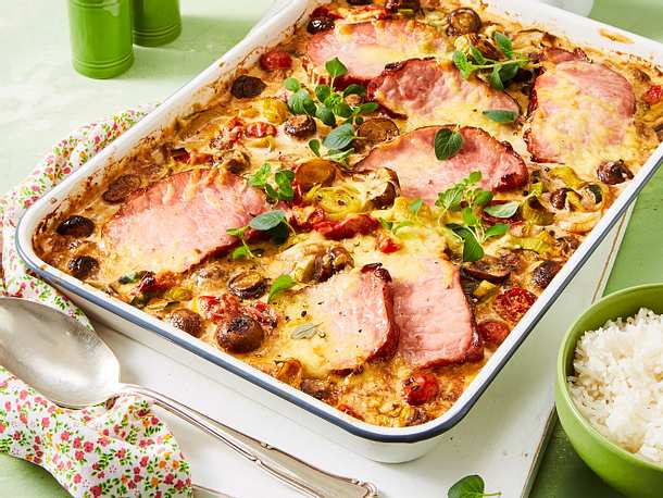 Jäger-Kasseler vom Blech Rezept
