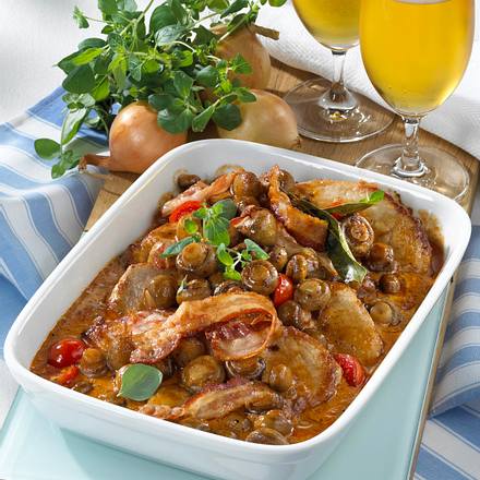 Jäger-Schnitzel-Auflauf Rezept