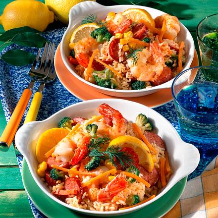 Jambalaja-Pfännchen Rezept Jambalaja-Pfännchen Rezept