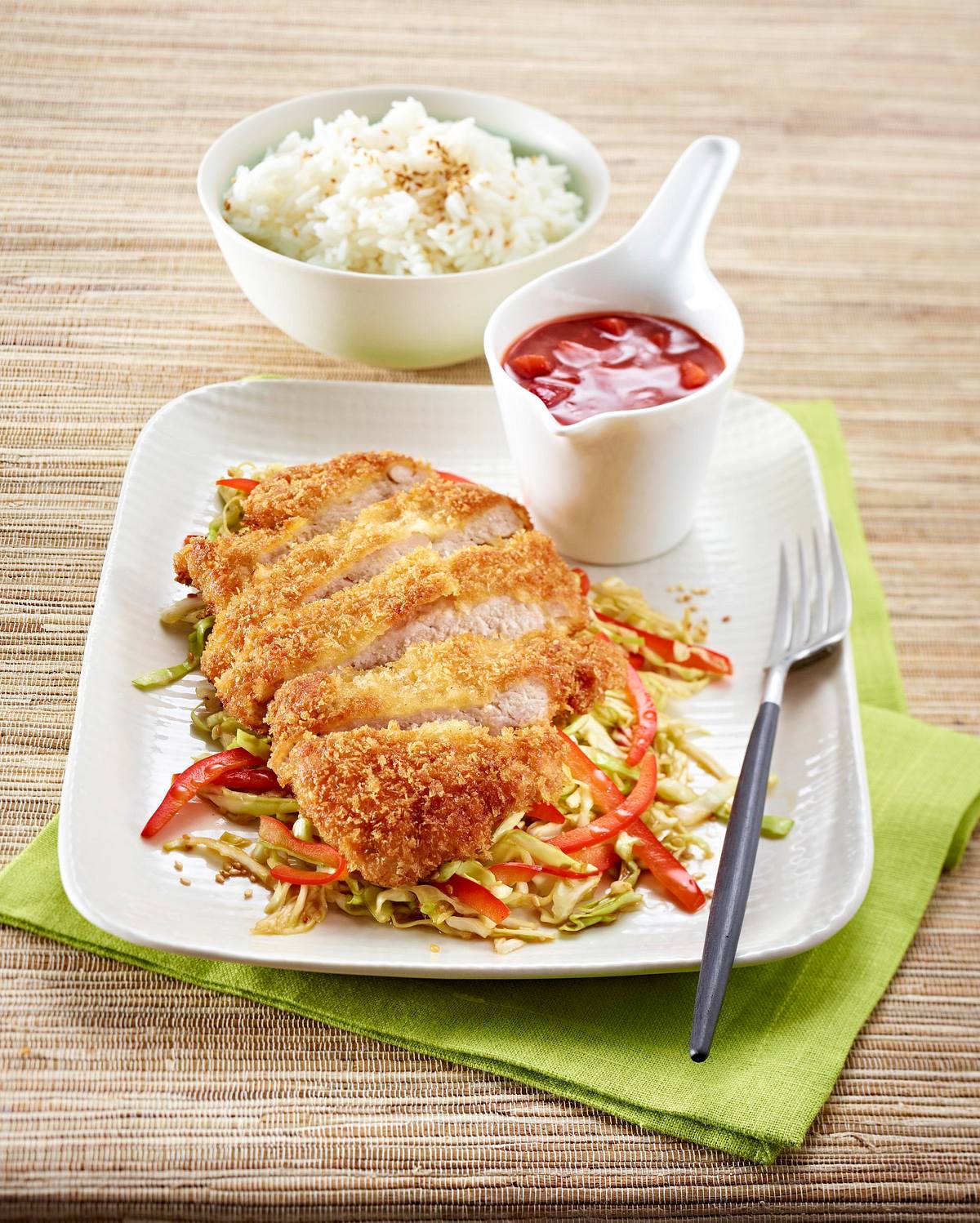 Japanisches Tonkatsu-Schnitzel Rezept