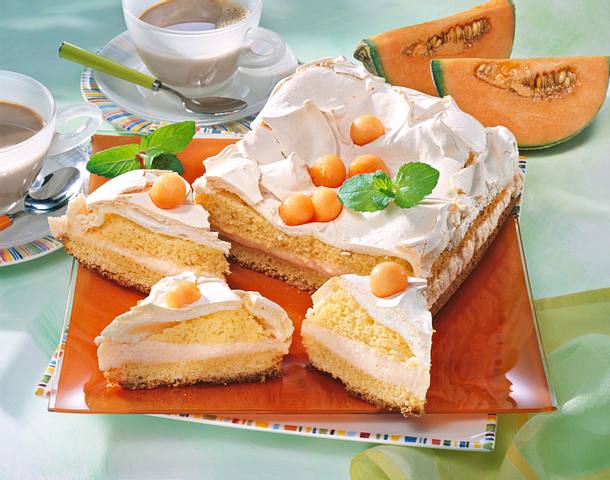 Joghurt-Melonen-Torte Rezept