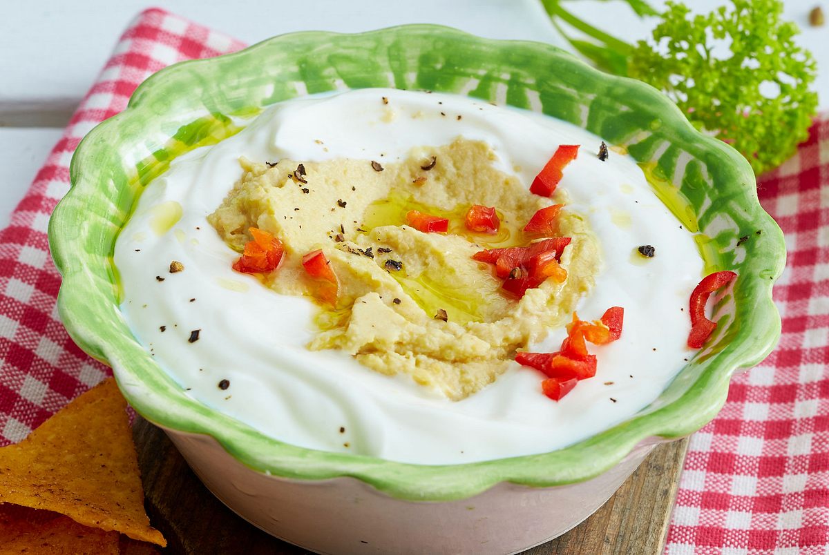 Joghurt mit Artischockenhummus Rezept