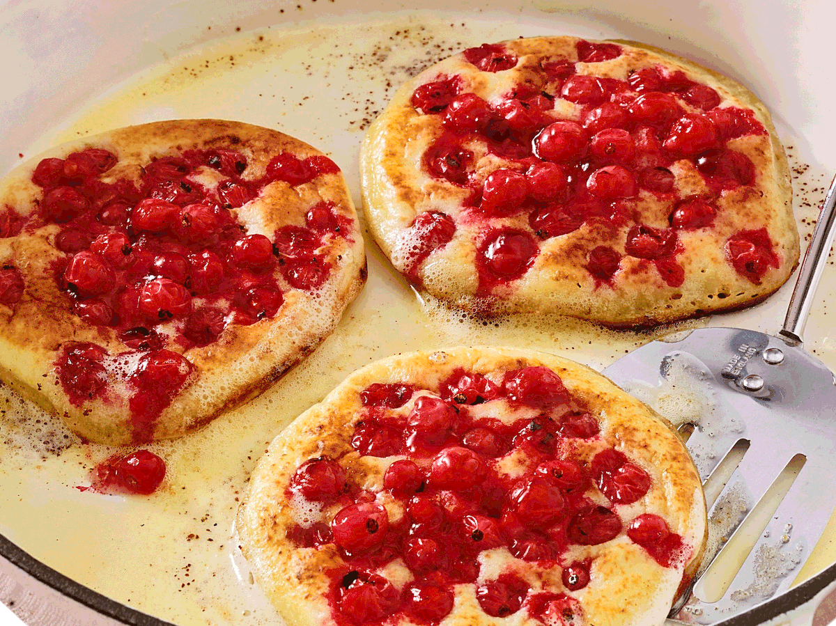 Johannisbeer-Pancakes Rezept