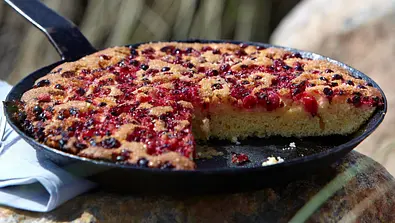 Johannisbeerkuchen mit Zimtstreuseln und Mascarponecreme Rezept - Foto: LECKER @ Bauer Media Group