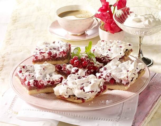 Johannnisbeerkuchen mit Baiser Rezept Johannnisbeerkuchen mit Baiser Rezept