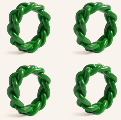 &k Amsterdam Braid Serviettenringe, 4er-Set
