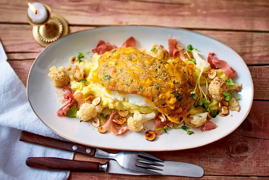 Kabeljau mit Cheddarkruste Rezept Kabeljau mit Cheddarkruste Rezept