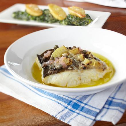 Kabeljau mit Kapern-Limetten-Sud Rezept Kabeljau mit Kapern-Limetten-Sud Rezept