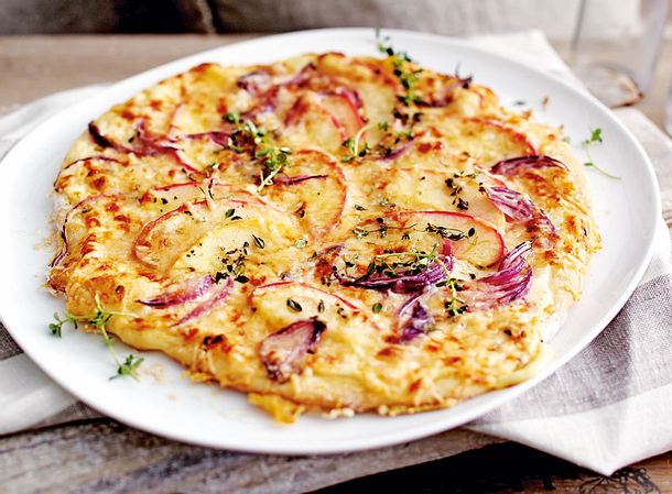Käse-Apfel-Pizza Rezept Käse-Apfel-Pizza Rezept