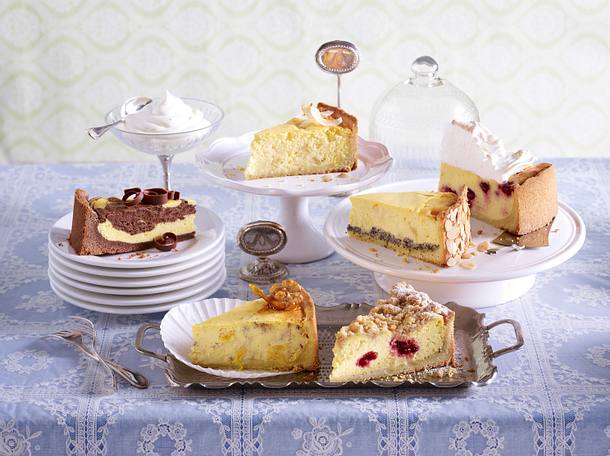 Käse-Streusel-Kuchen mit Preiselbeeren (Einzel) Rezept