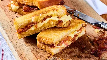 Käse-Zwiebel-Sandwich „Abendbrot“ Rezept - Foto: LECKER @ Bauer Media Group Käse-Zwiebel-Sandwich „Abendbrot“ Rezept - Foto: LECKER @ Bauer Media Group