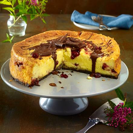 Käsekuchen mit Cranberrys Rezept Käsekuchen mit Cranberrys Rezept