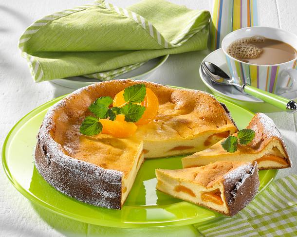 Käsekuchen mit Pfirsich Rezept Käsekuchen mit Pfirsich Rezept